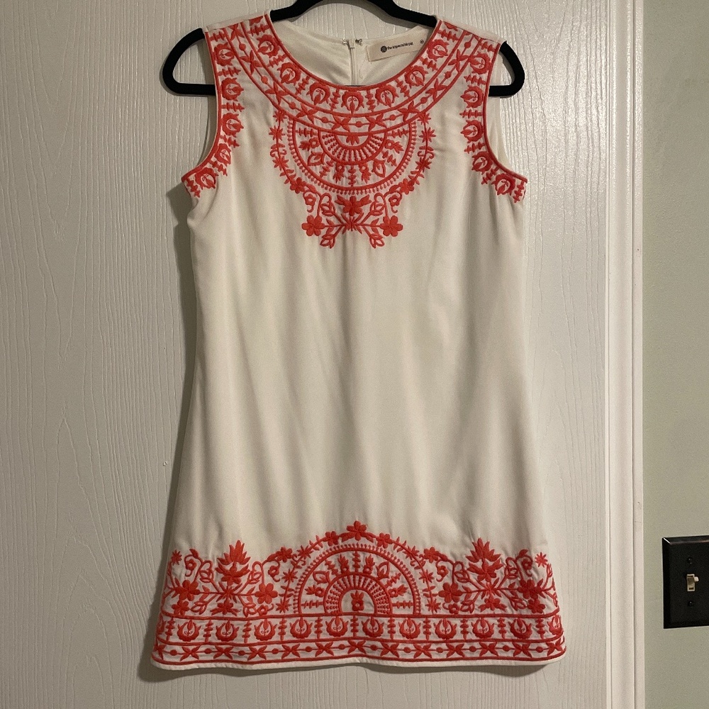 White embroidery dress